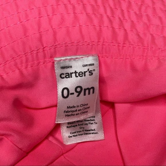 Carter’s 0-9 months girl’s pink summer hat - Picture 2 of 5